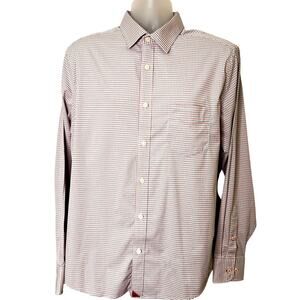 UNTUCKit Russell Slim Fit Blue Red Plaid Long Sleeve Button Down Shirt XL Slim